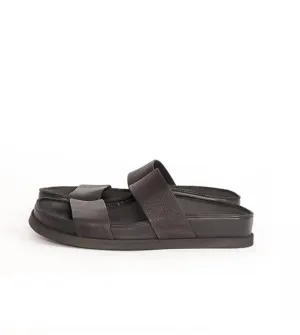 Women's 2 Stretch Strap Sandal In Black