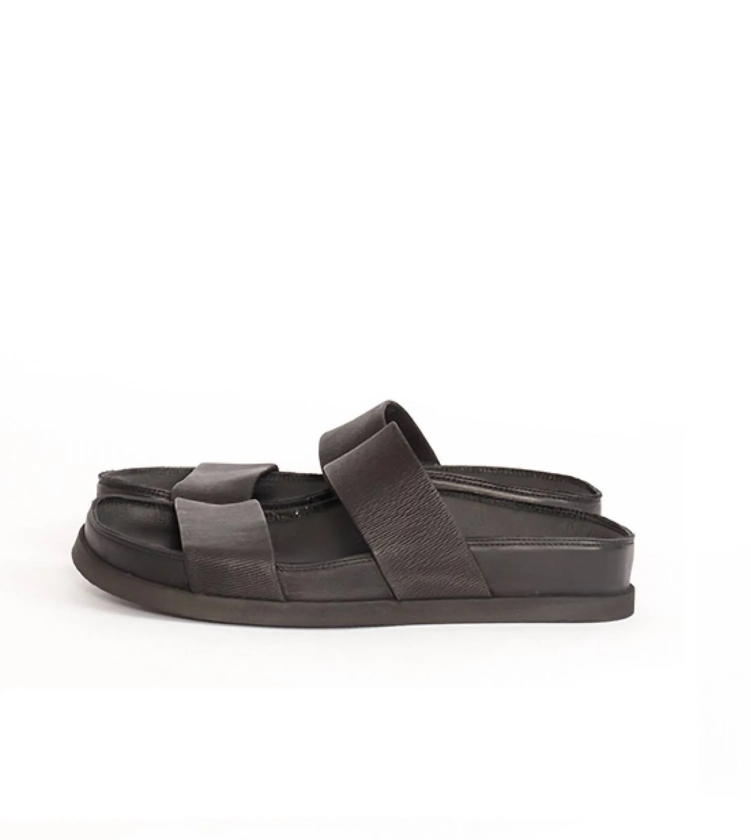Women's 2 Stretch Strap Sandal In Black
