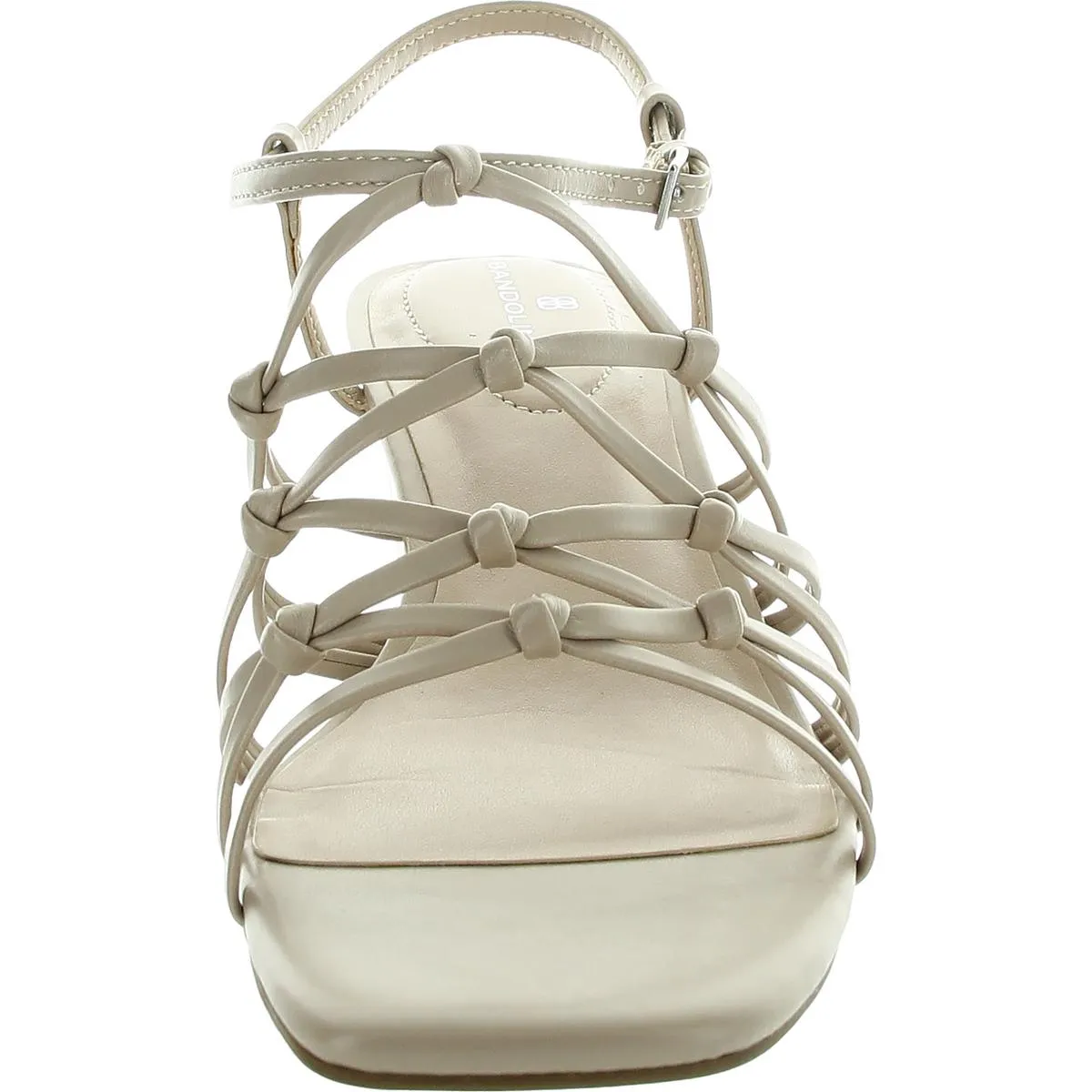 Womens Adjustable Faux Leather Wedge Sandals