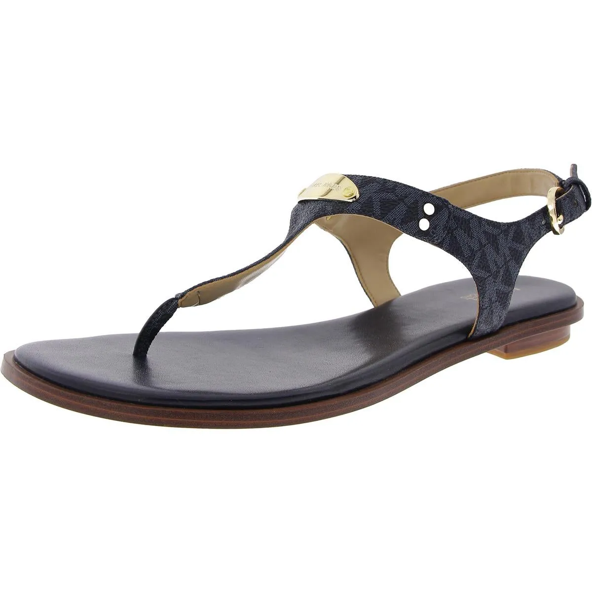 Womens Adjustable Leather Thong Sandals