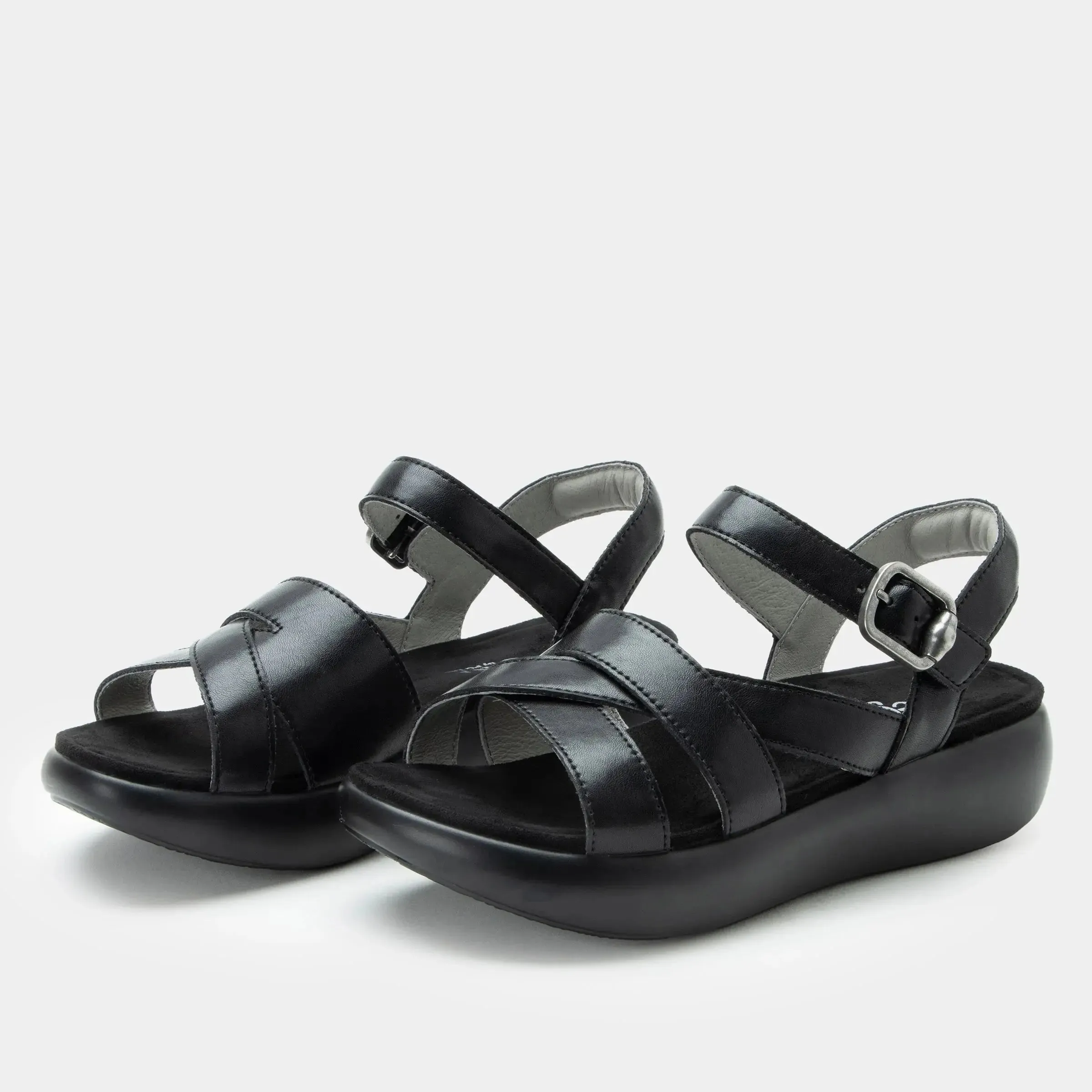 Women's Alegria Bianca Sandal  Classic Leather Comfort with Modern Support