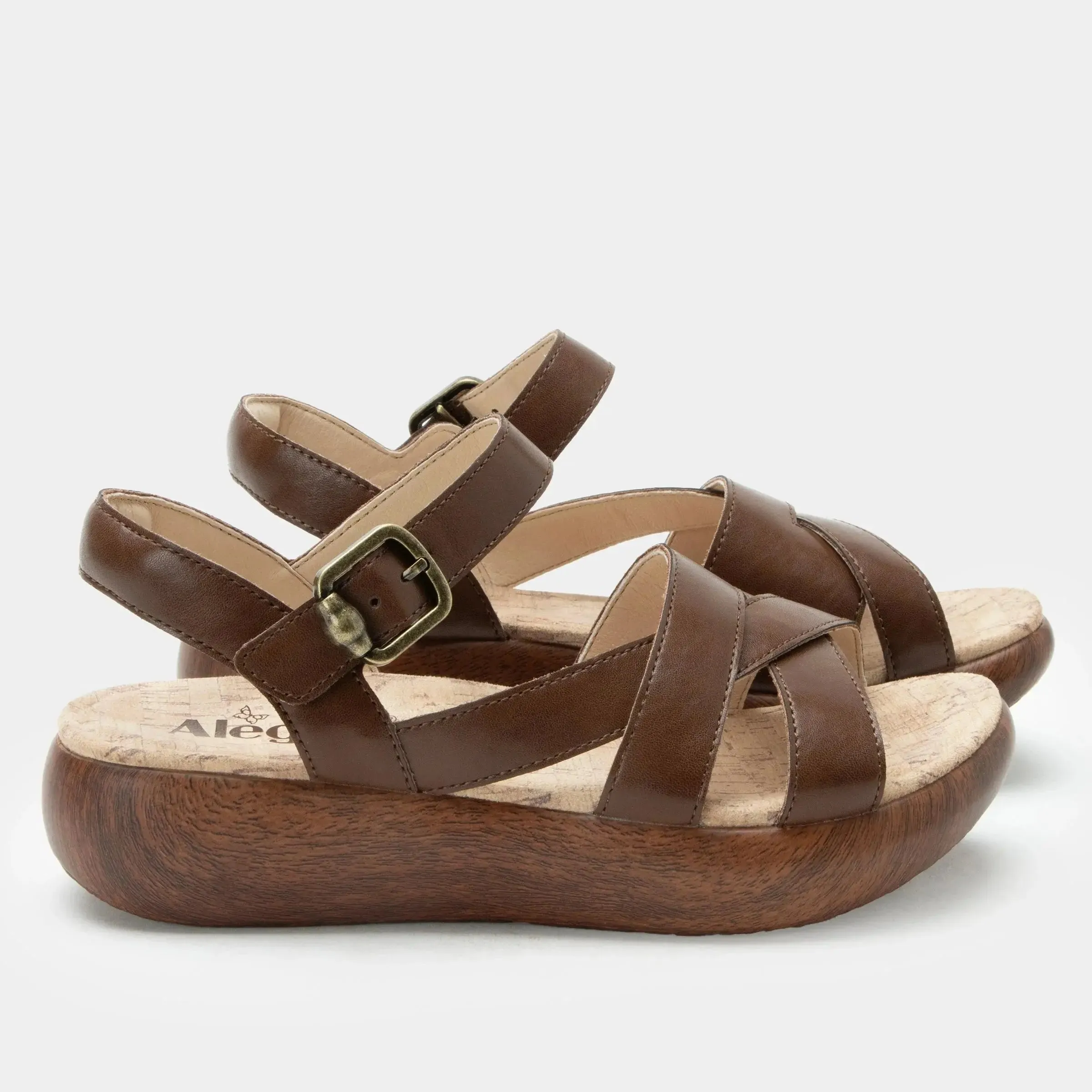 Women's Alegria Bianca Sandal  Classic Leather Comfort with Modern Support