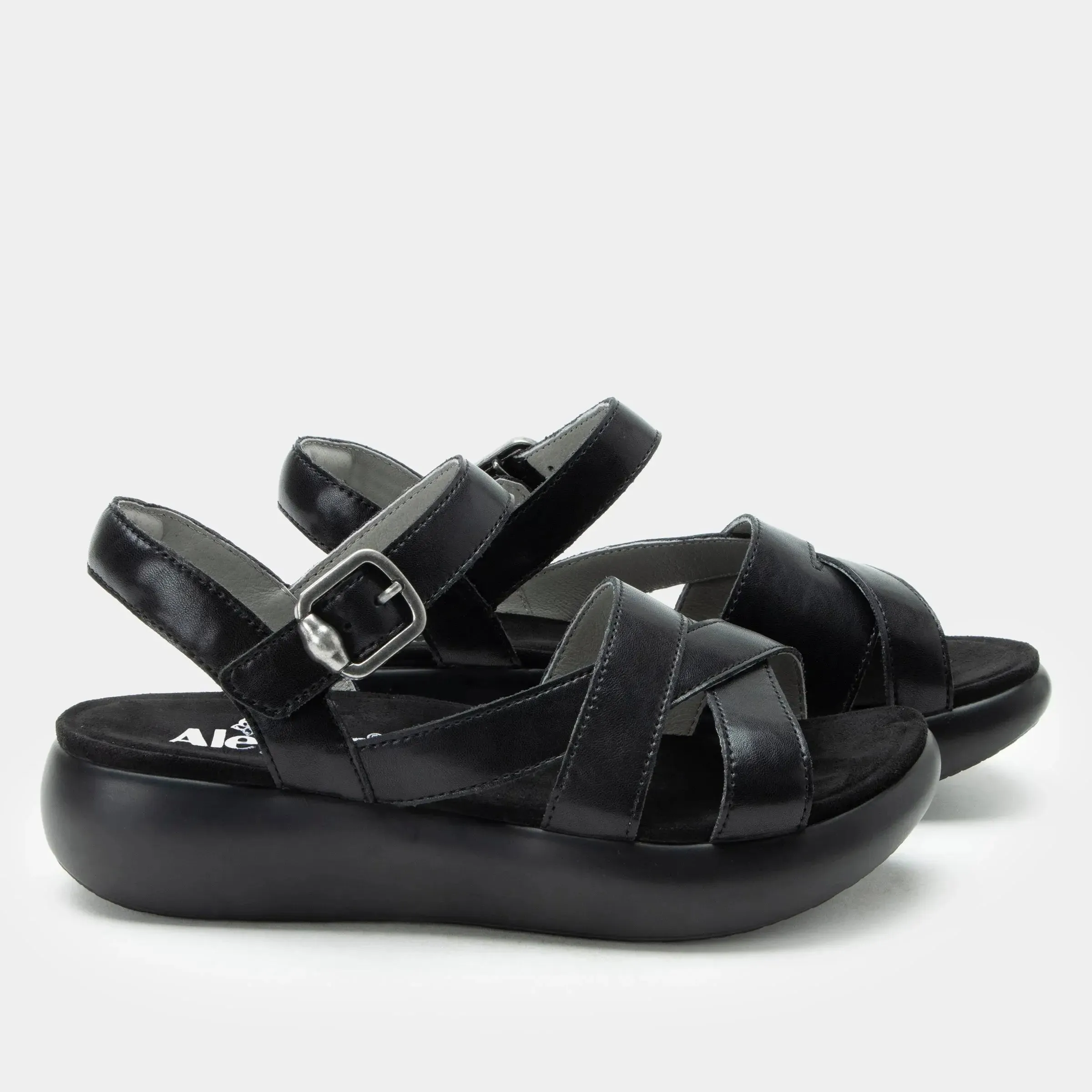 Women's Alegria Bianca Sandal  Classic Leather Comfort with Modern Support