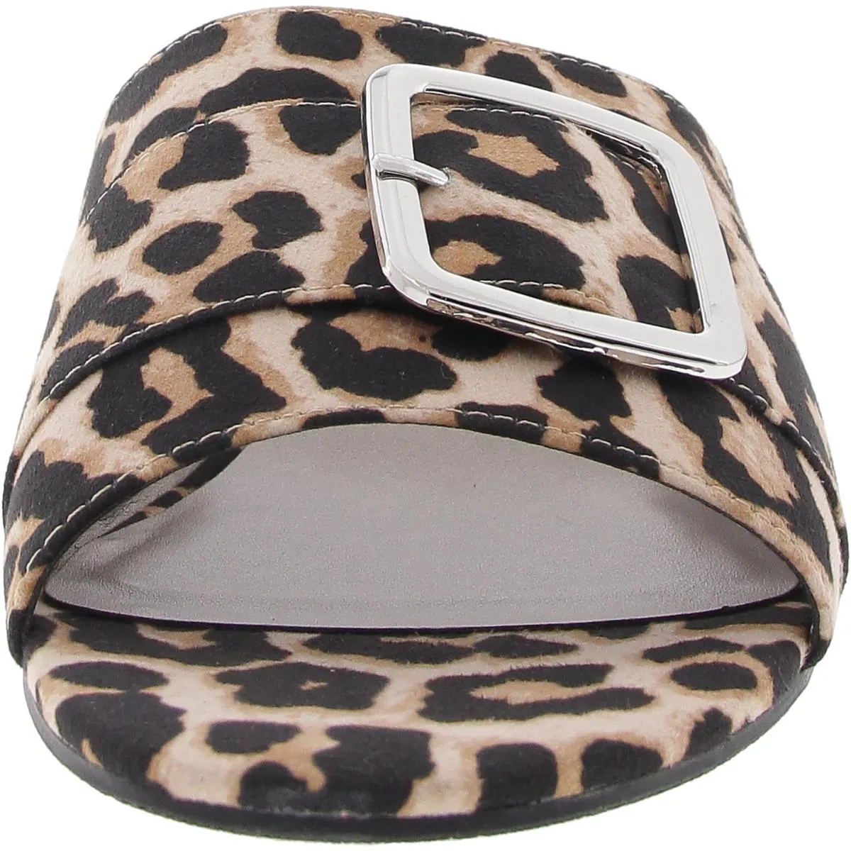 Womens Animal Print Man Made Slide Sandals