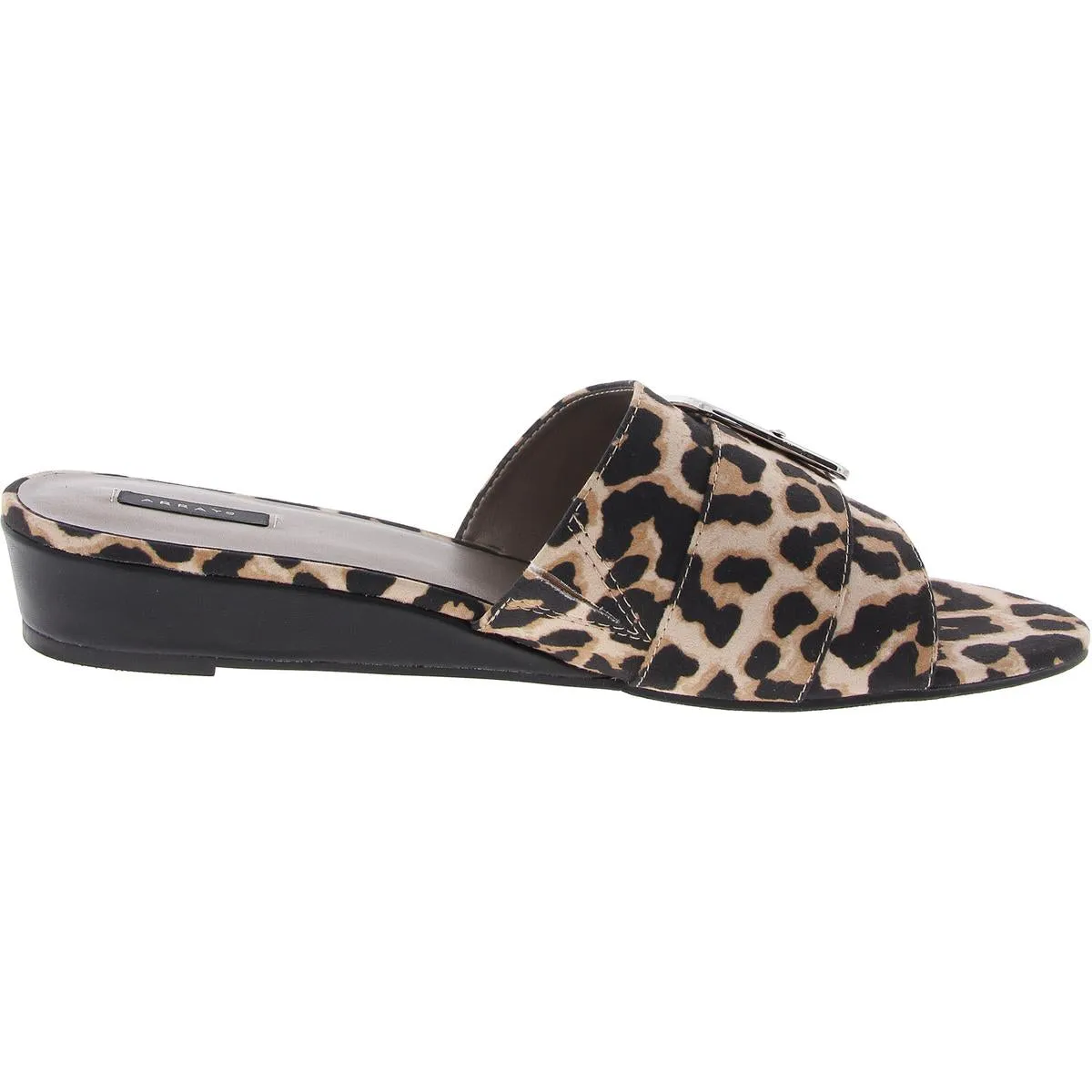 Womens Animal Print Man Made Slide Sandals