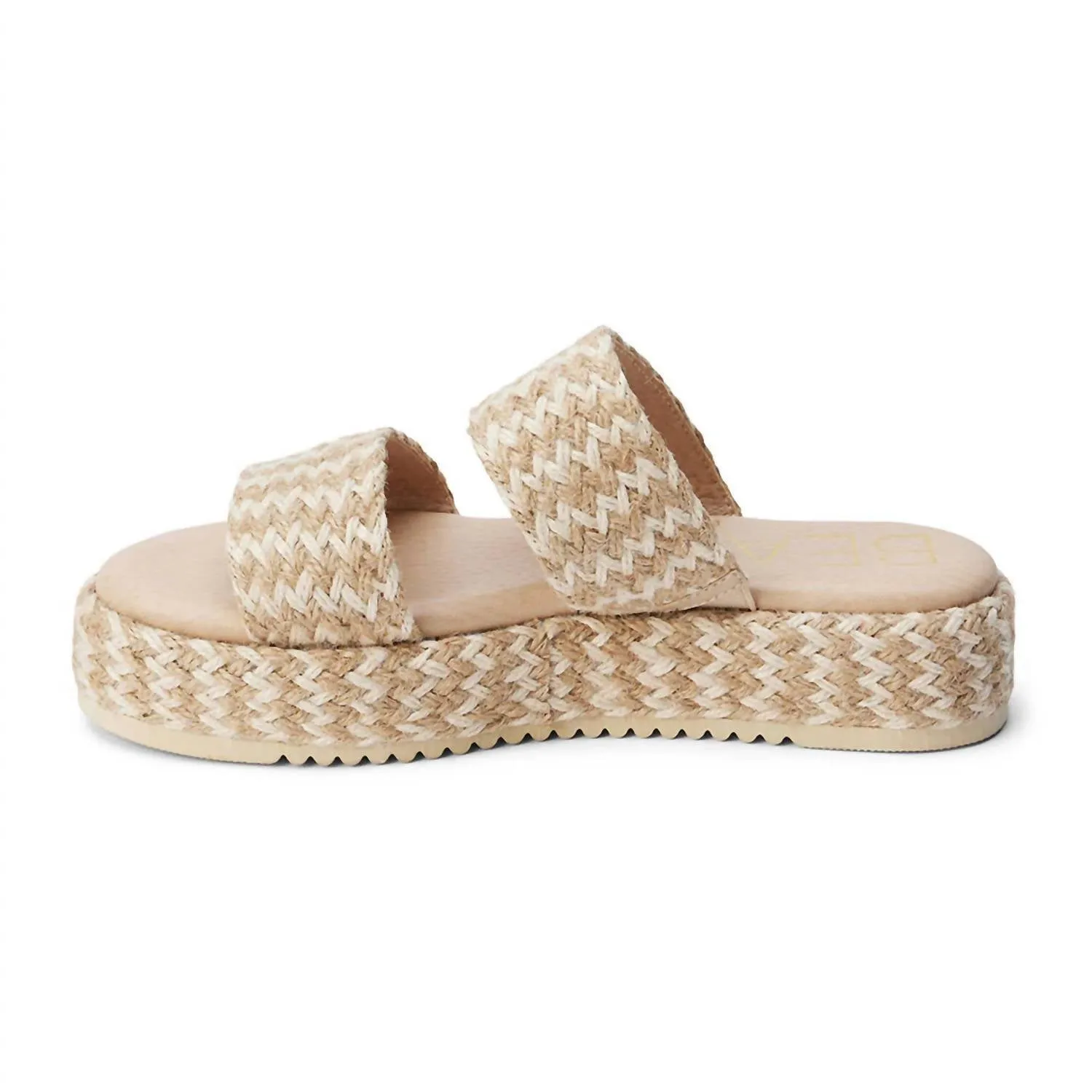 Women's Borderline Platform Sandal In Natural Multi