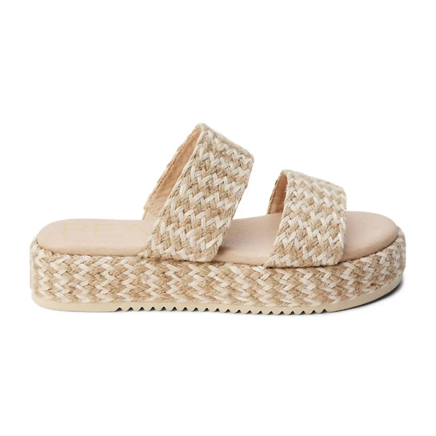 Women's Borderline Platform Sandal In Natural Multi