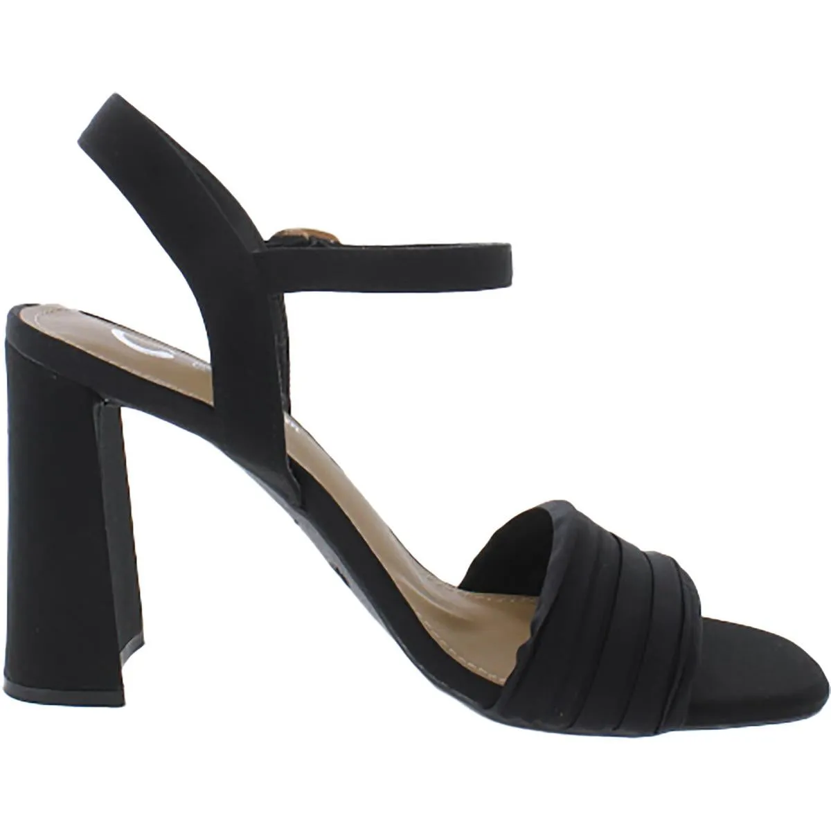 Womens Buckle Textured Heels
