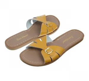 Women's Classic Slides Sandal In Mustard