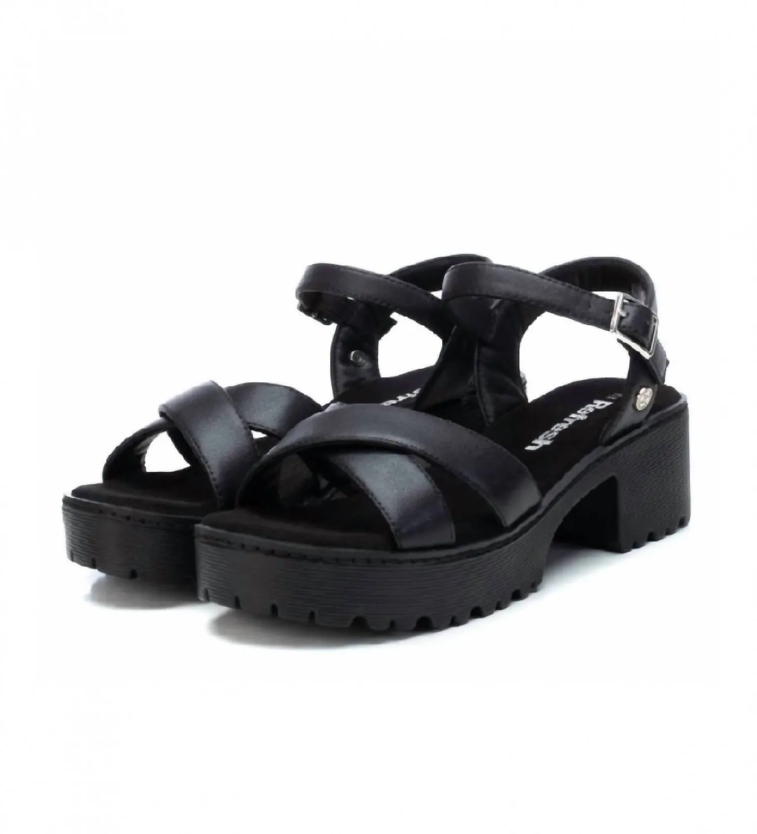 Women's Combat Sandals In Black