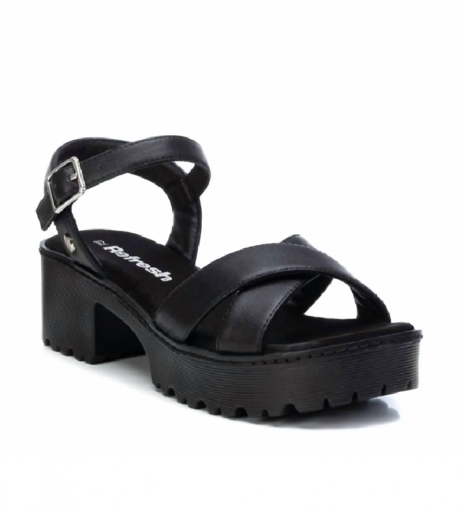 Women's Combat Sandals In Black