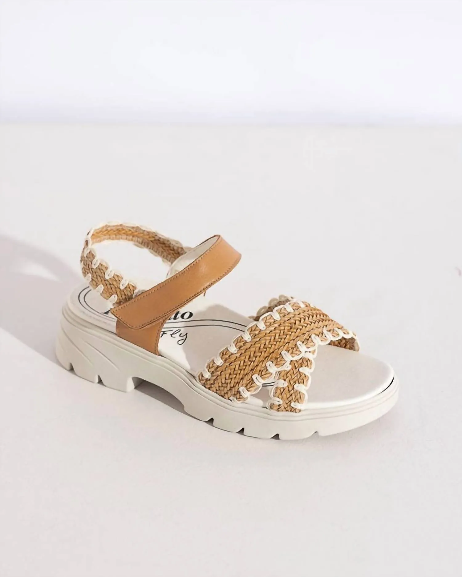 Women's Crochet Sandals In Tan