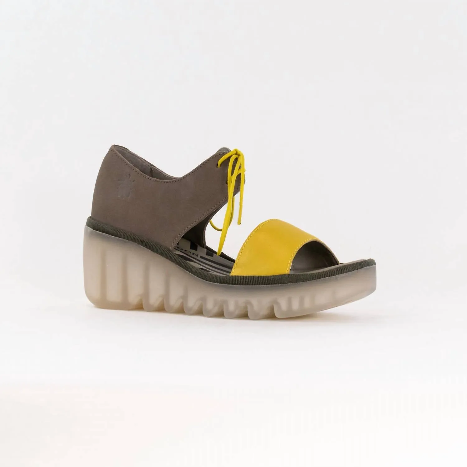 Women's Crossover Sandal In Yellow/khaki