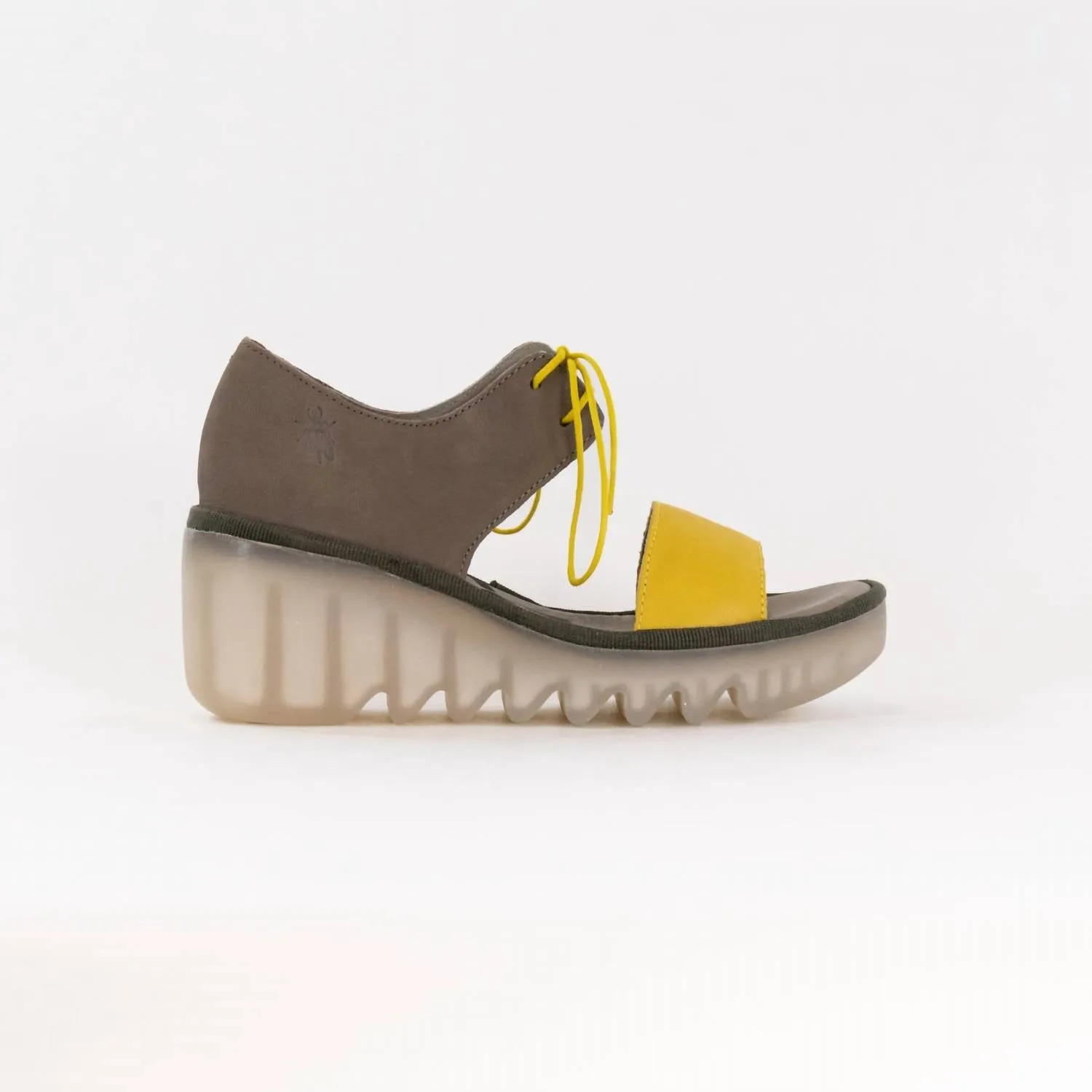 Women's Crossover Sandal In Yellow/khaki