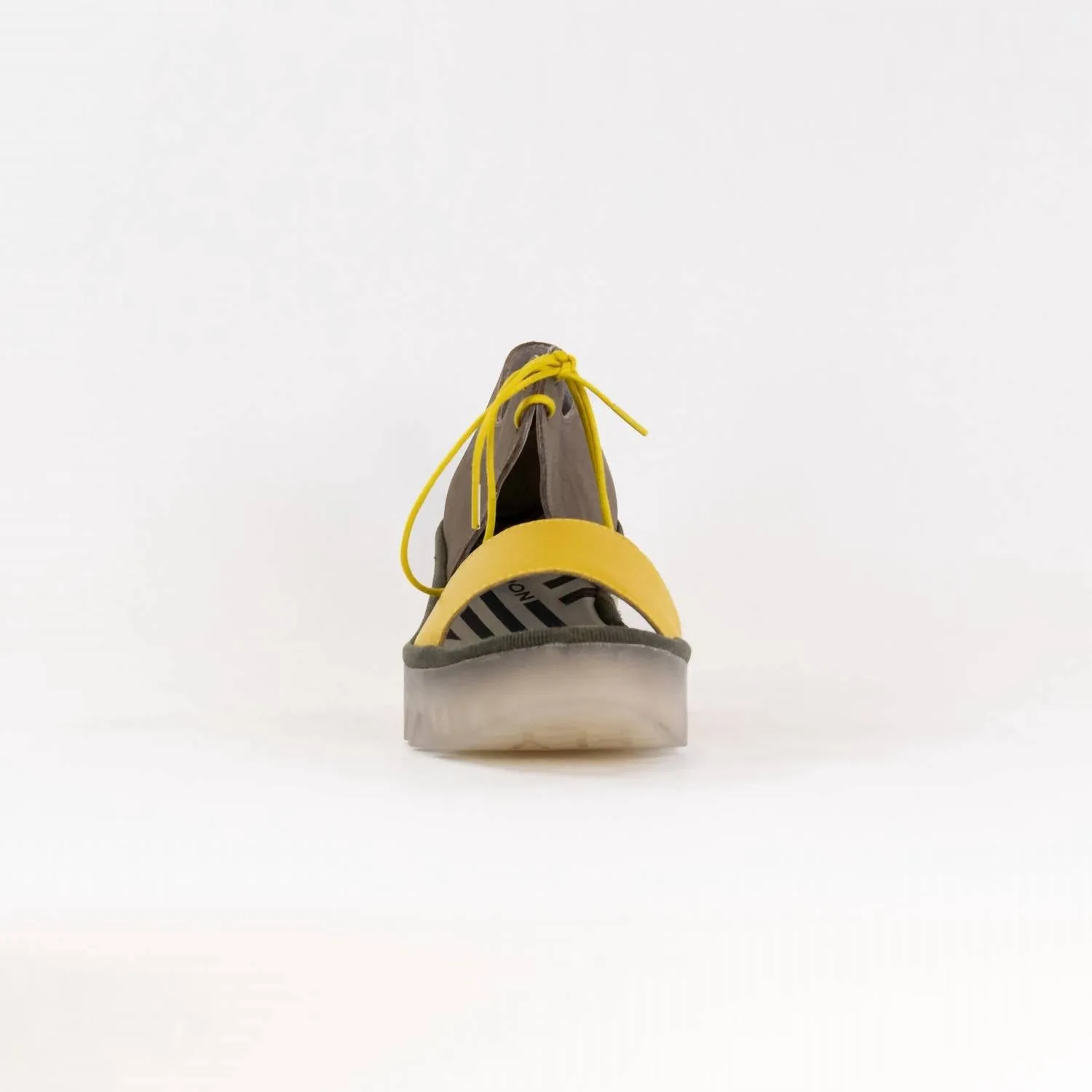 Women's Crossover Sandal In Yellow/khaki
