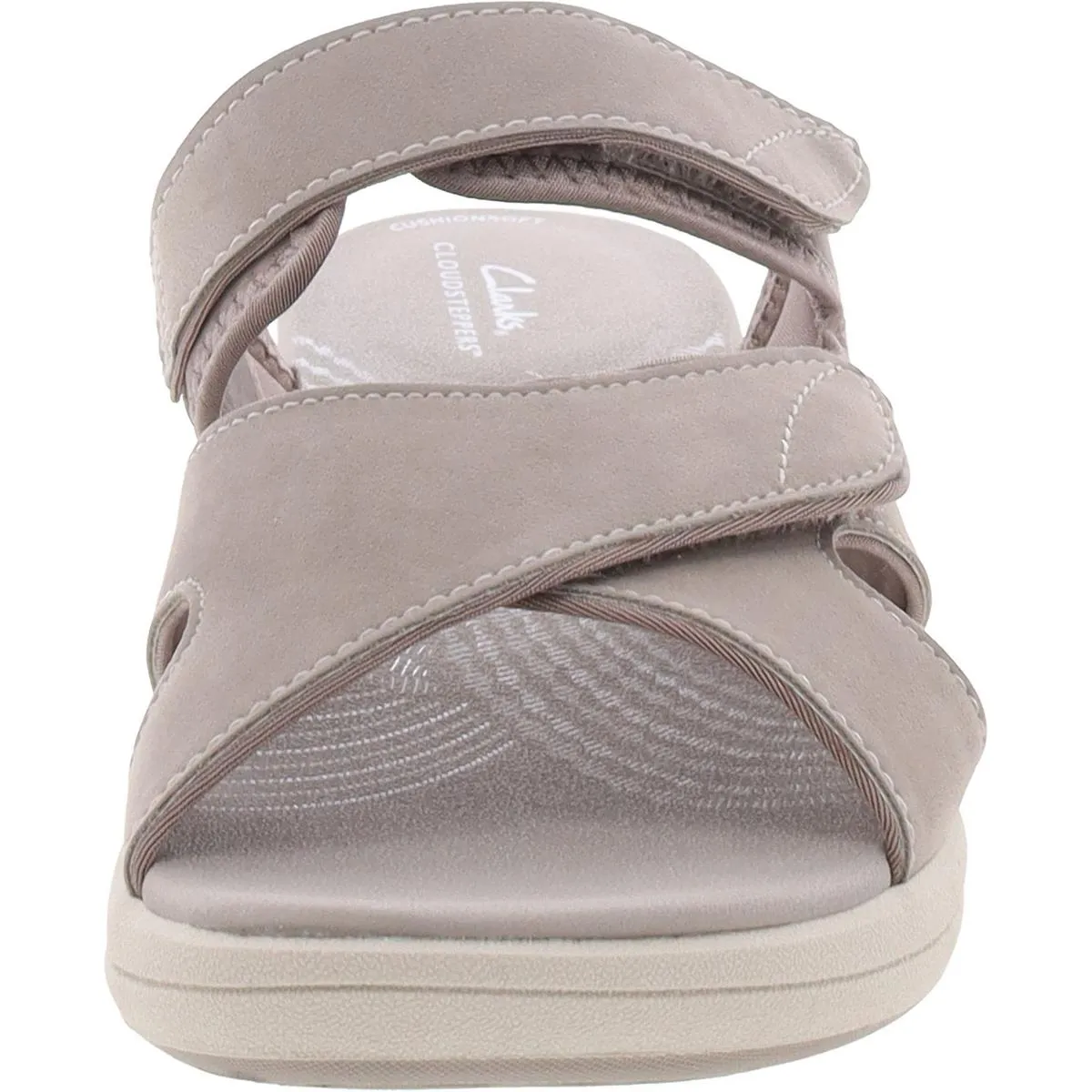 Womens Cushioned Footbed Manmade Strappy Sandals