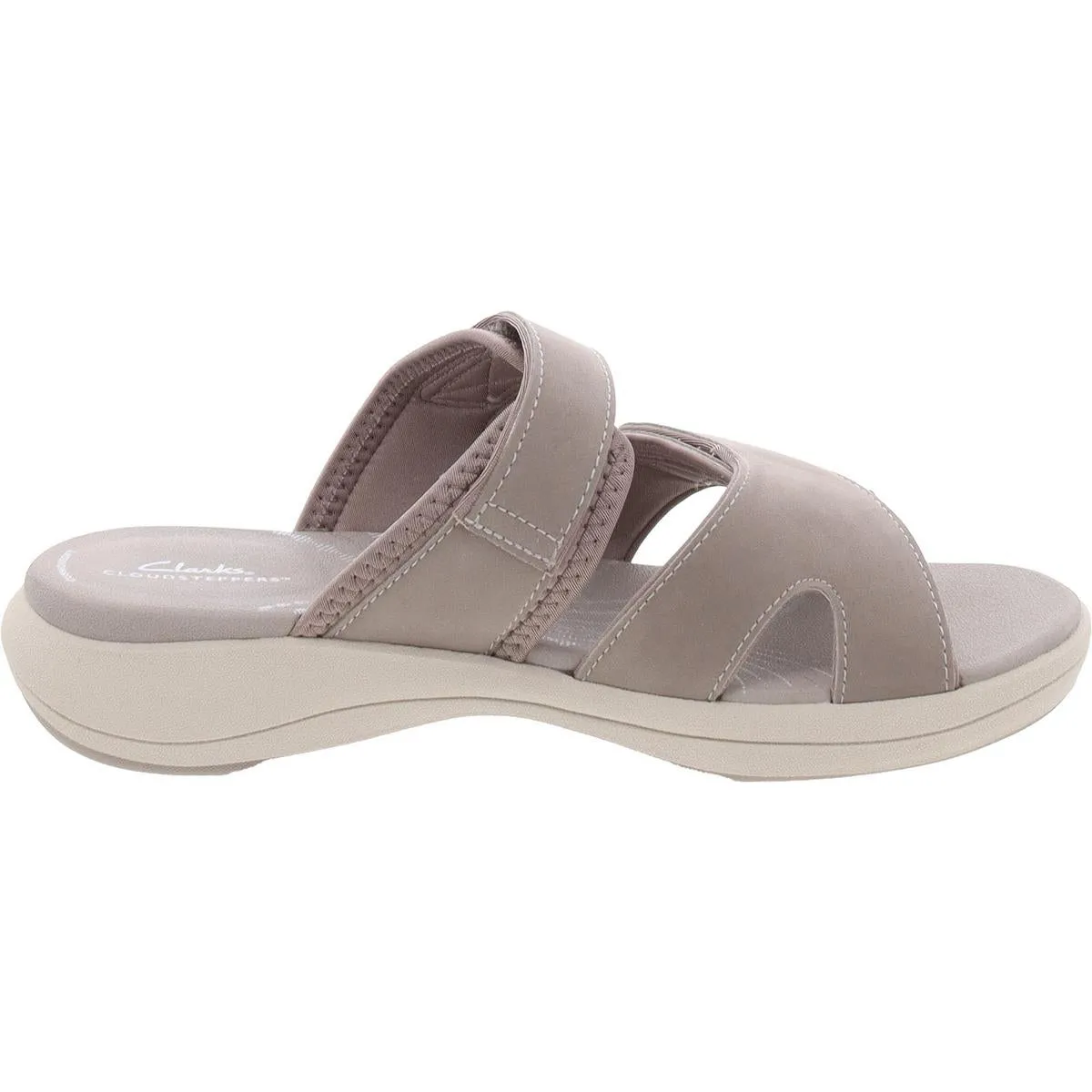 Womens Cushioned Footbed Manmade Strappy Sandals
