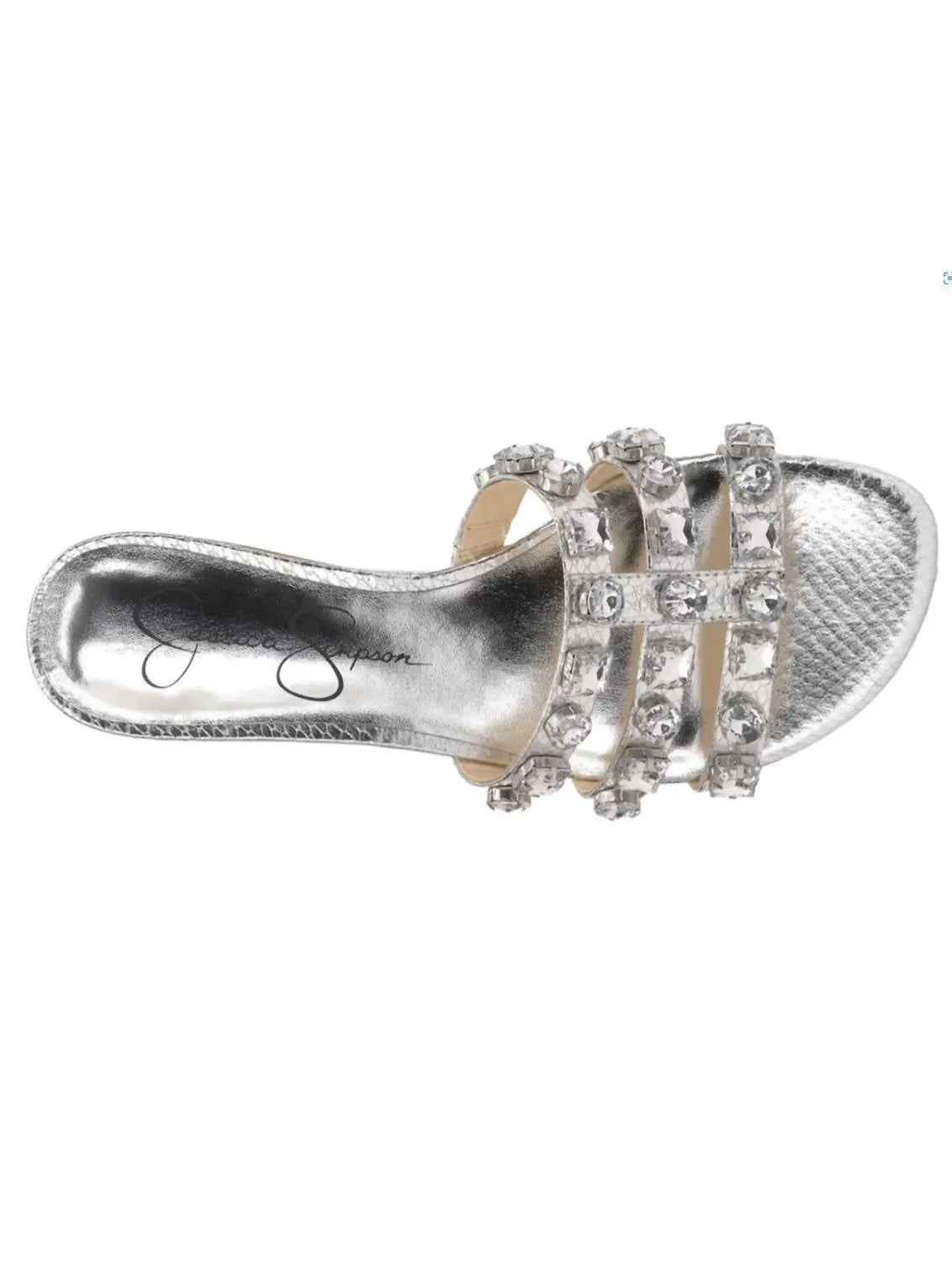 Women's Detta Flat Sandal In Silver