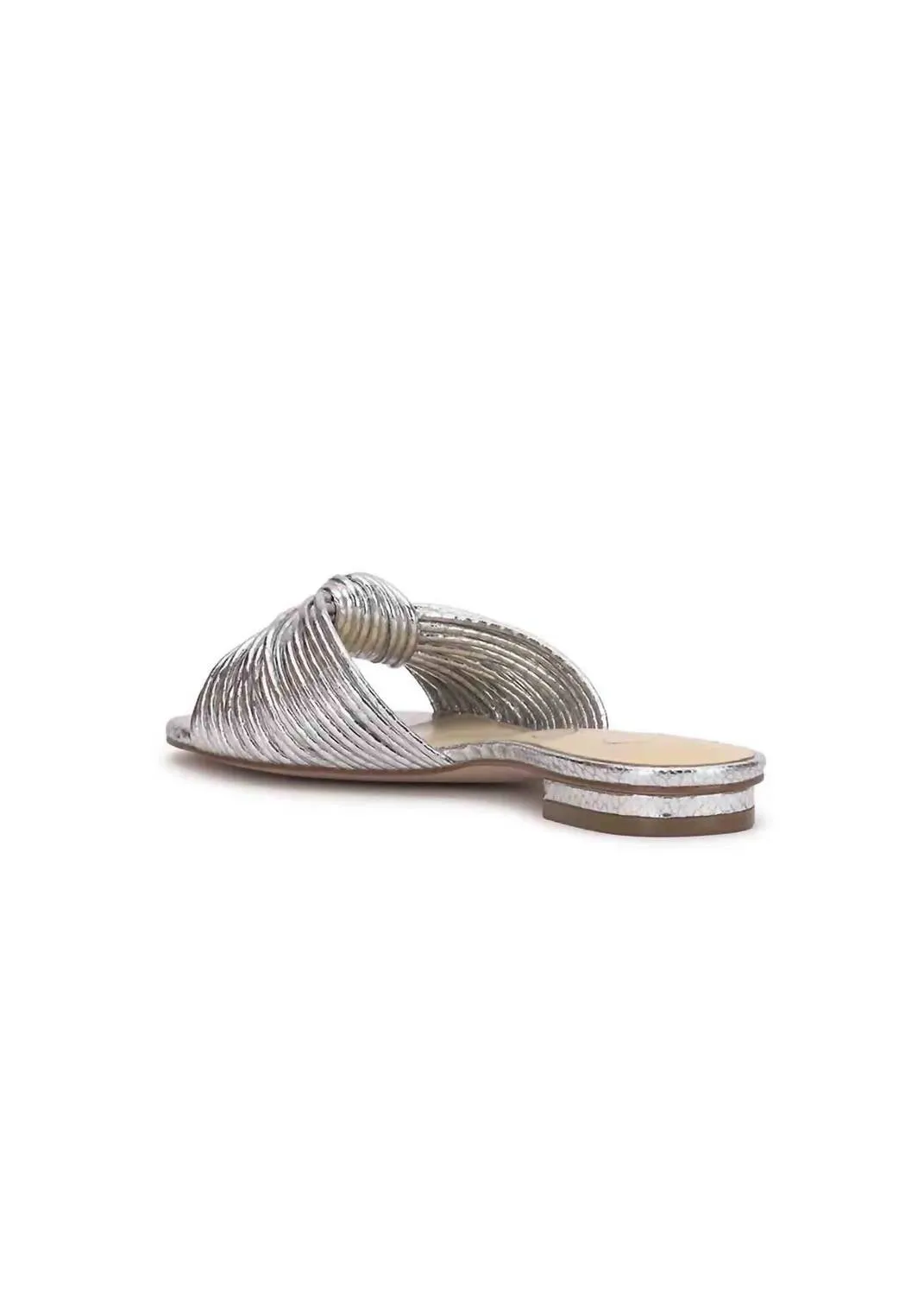 Women's Dydra Knotted Flat Sandals In Silver