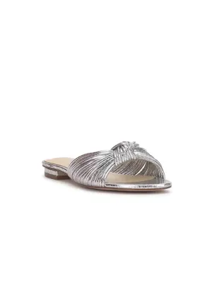 Women's Dydra Knotted Flat Sandals In Silver