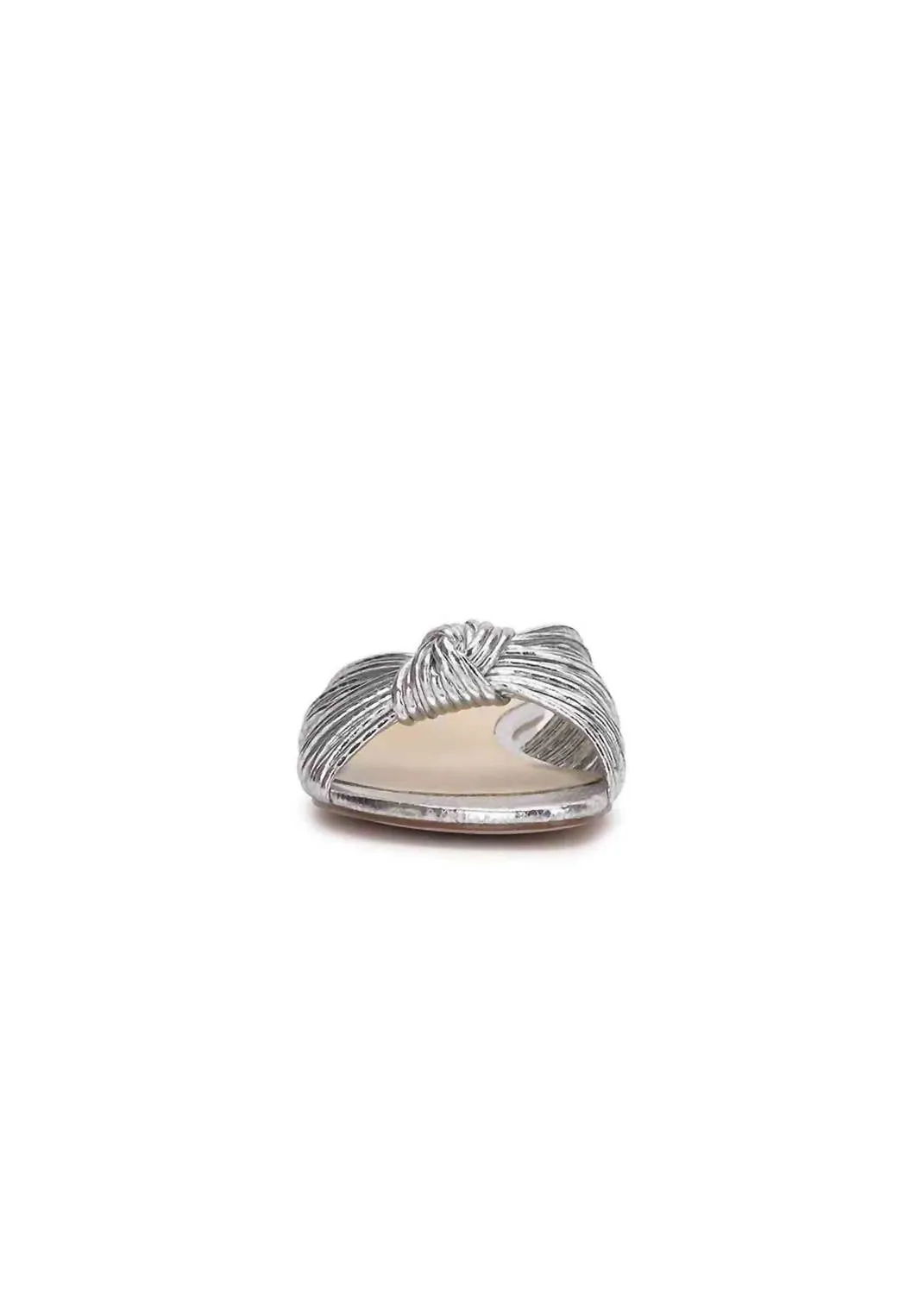 Women's Dydra Knotted Flat Sandals In Silver
