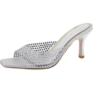 Womens Embellished Leather Heels