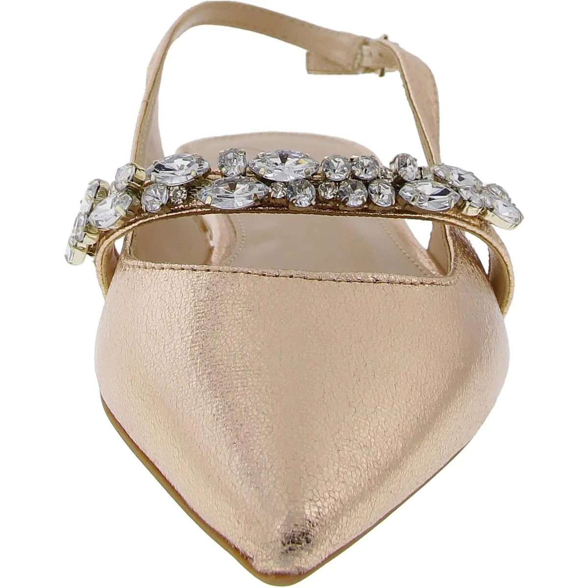Womens Embellished Manmade Slingback Sandals