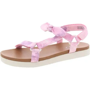 Womens Embellished Manmade Strappy Sandals