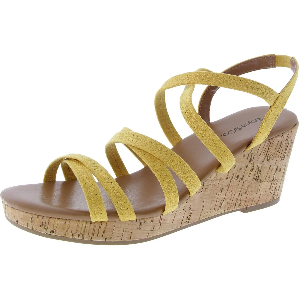 Womens Faux Suede Ankle Strap Strappy Sandals