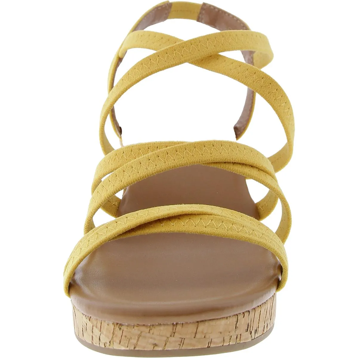 Womens Faux Suede Ankle Strap Strappy Sandals