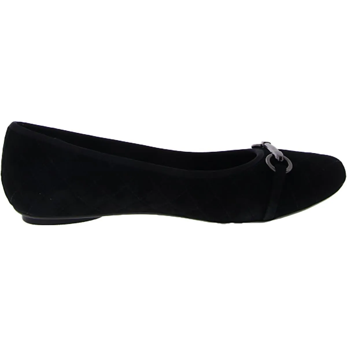 Womens Faux Suede Flat Ballet Flats
