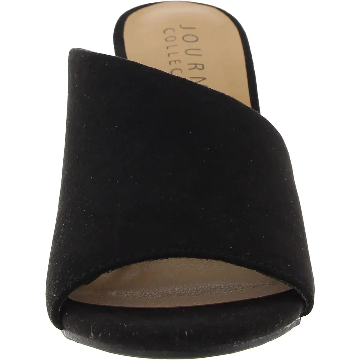Womens Faux Suede Slip On Heels