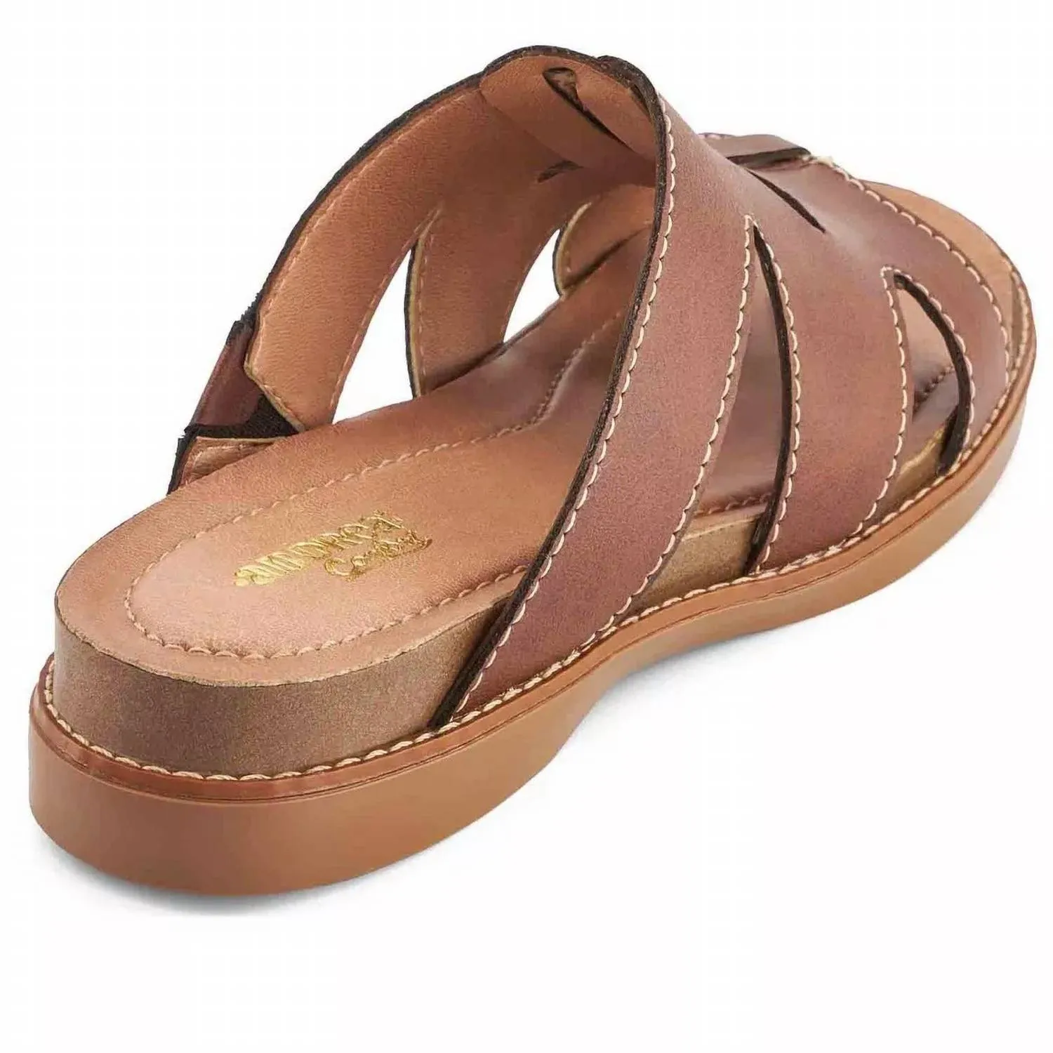 Women's Fisherman Low Wedge Sandal In Brown