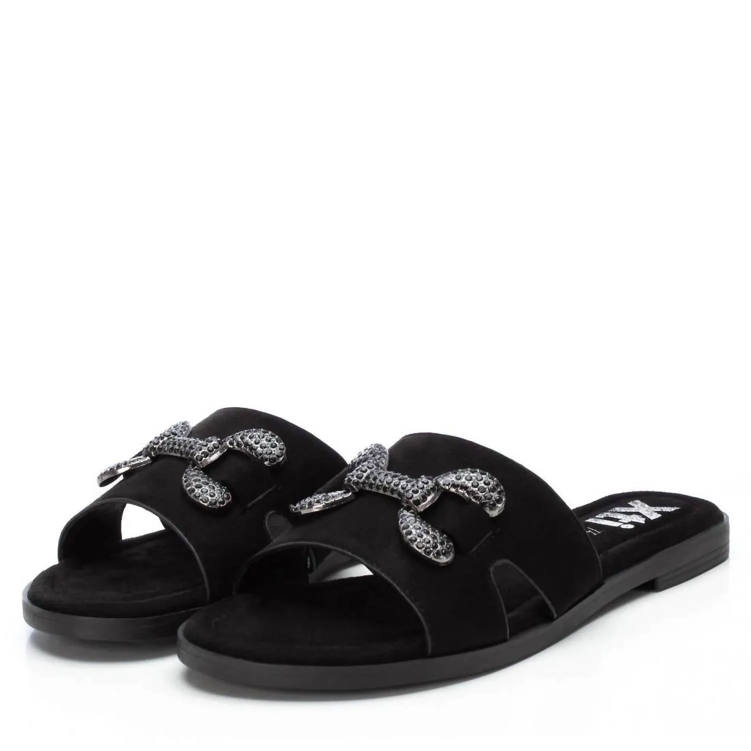 Women's Flat Sandals In Black