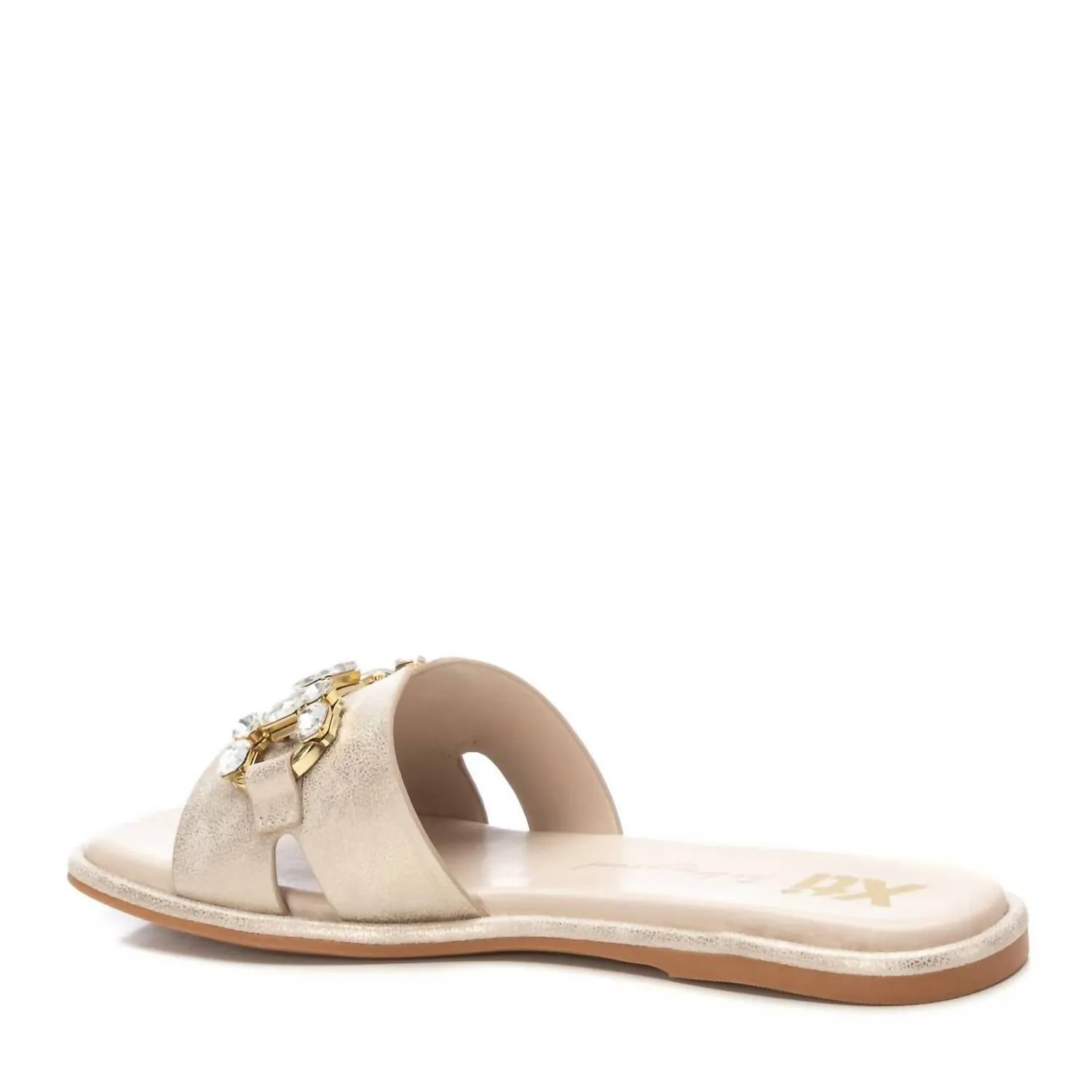 Women's Flat Sandals In Gold