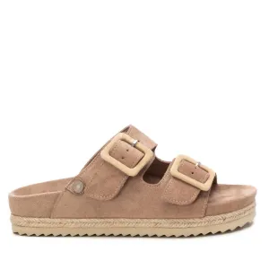 Women's Flat Sandals In Taupe