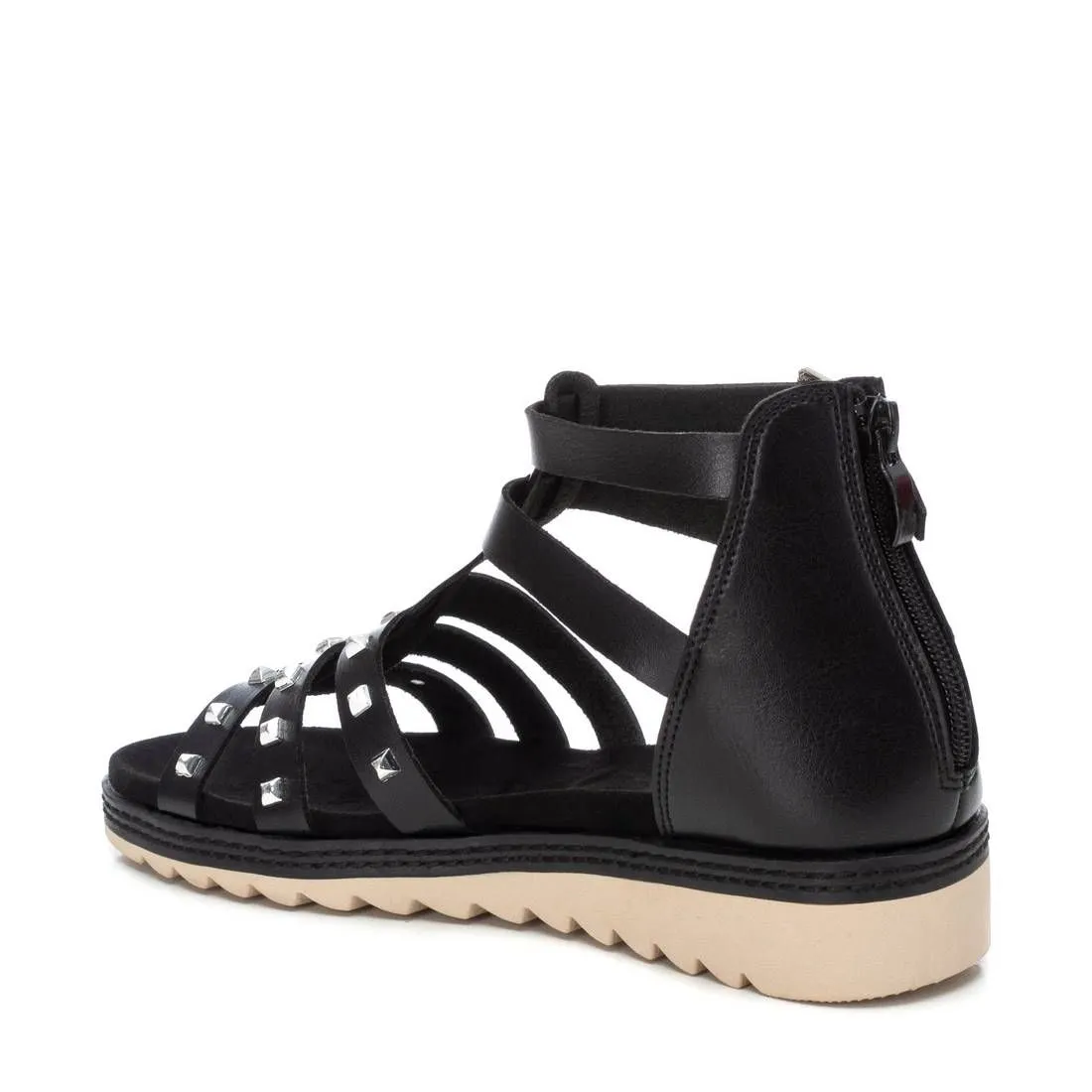 Women's Flat Sandals With Gold Studs By XTI_