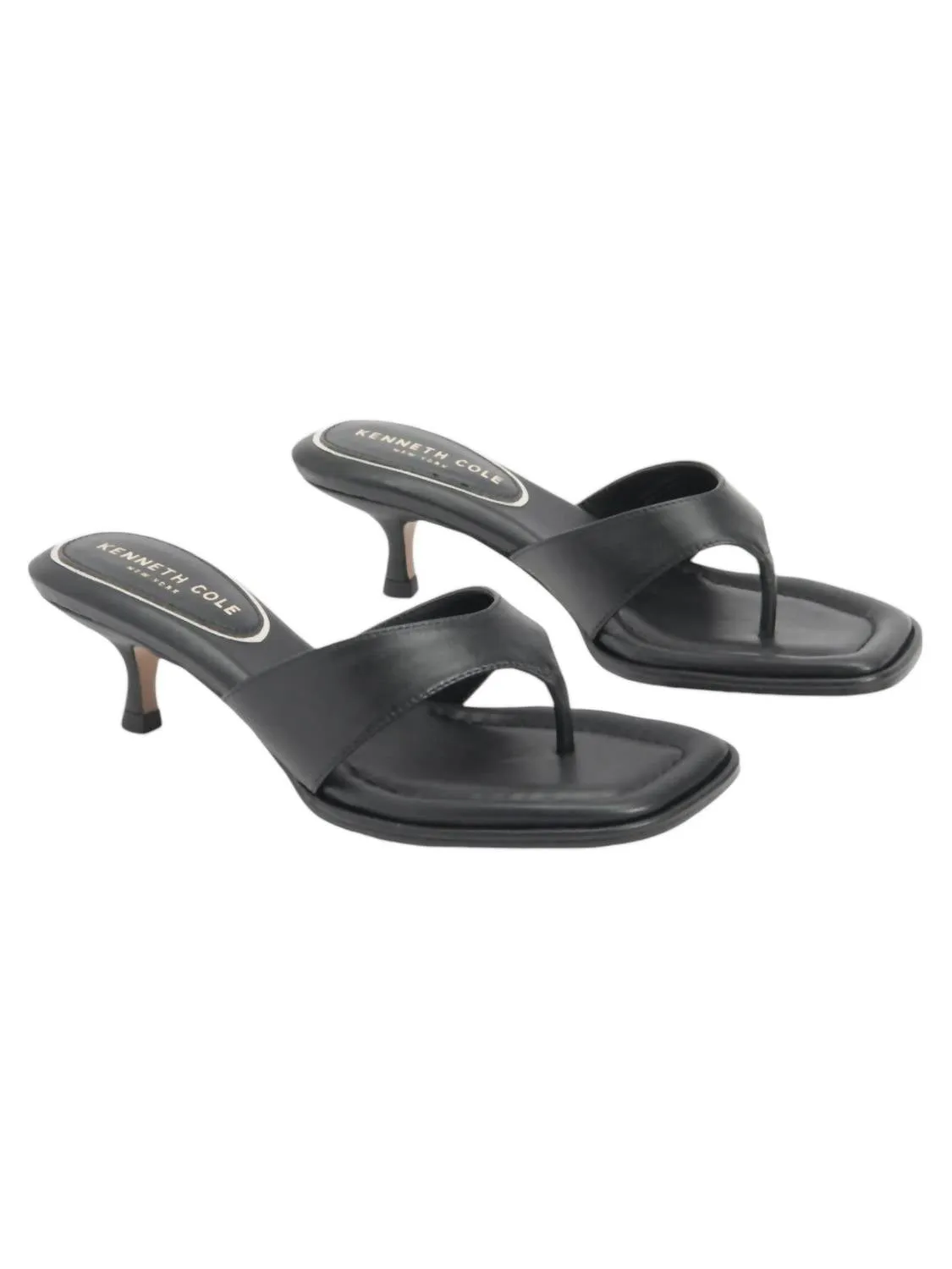 Women's Geneva Thong Sandals In Black