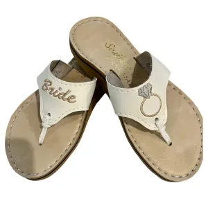 Women's Handcrafted Bride Sandals In White/ivory