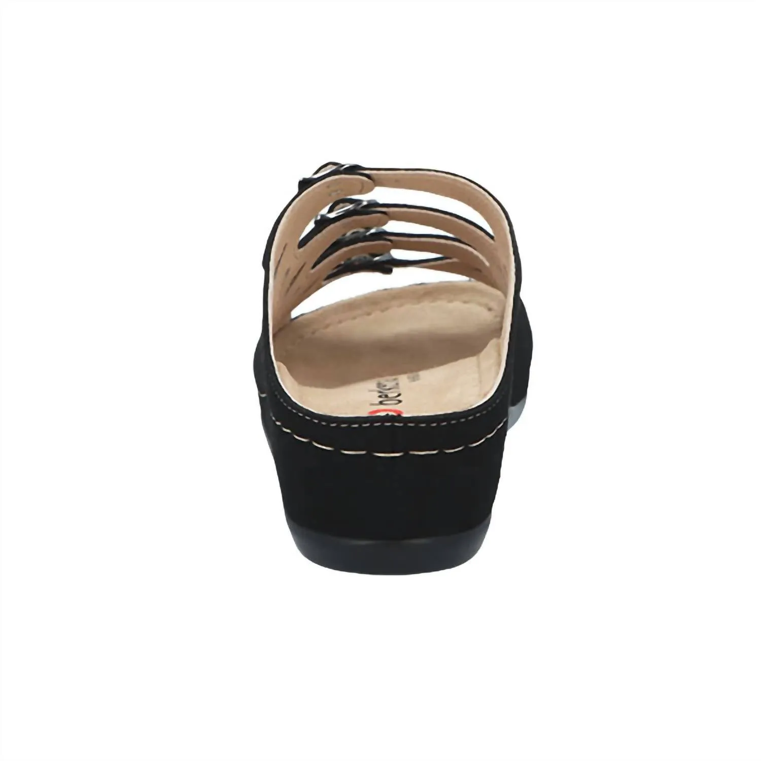 Women's Hassel Sandal In Black Nubuck