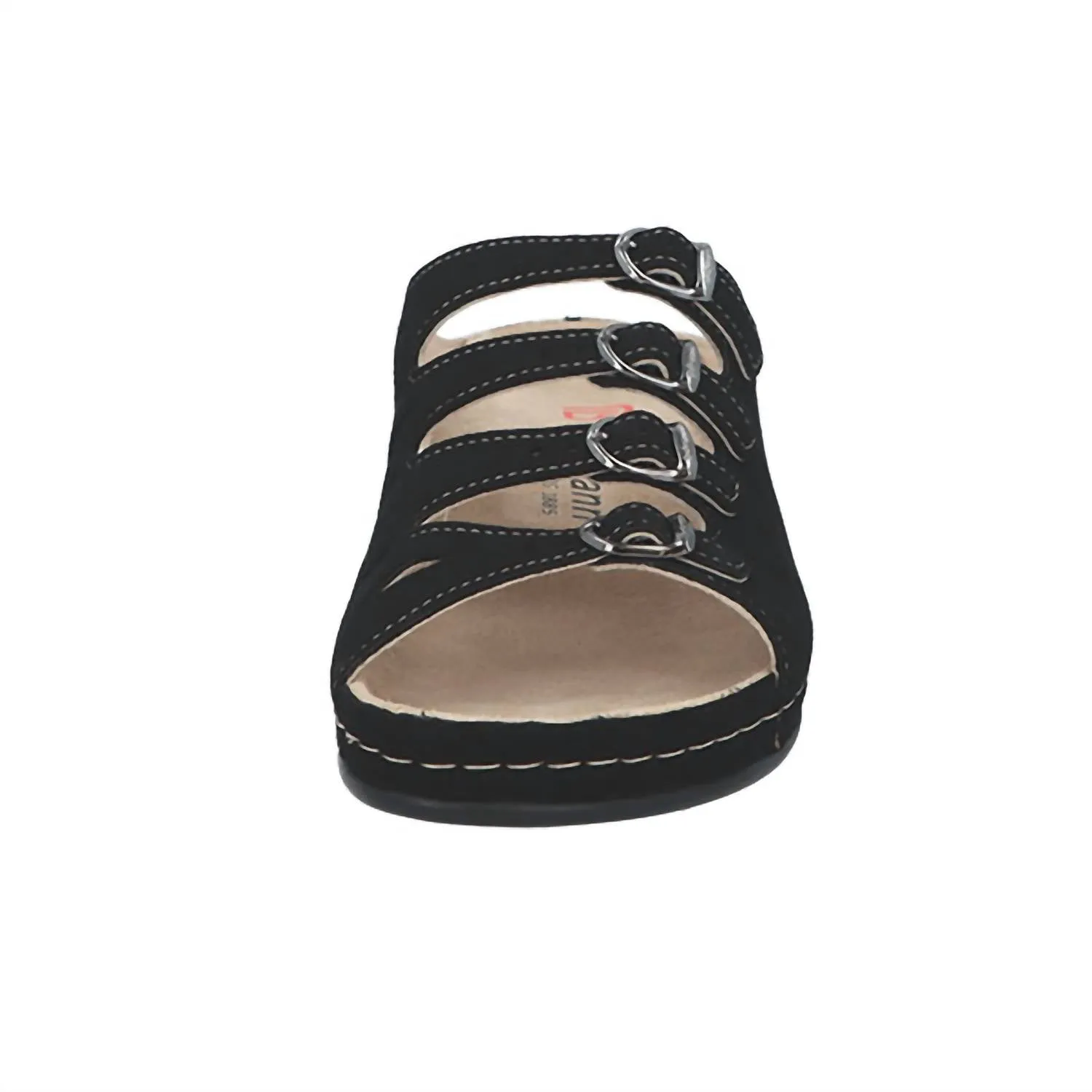 Women's Hassel Sandal In Black Nubuck