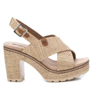 Women's Heeled Sandals In Taupe