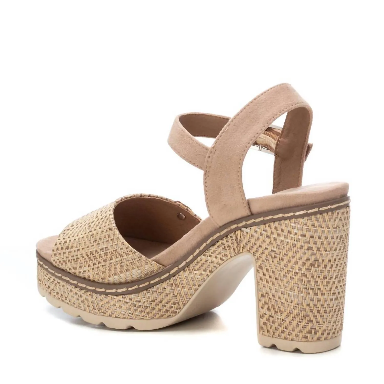Women's Heeled Sandals In Taupe