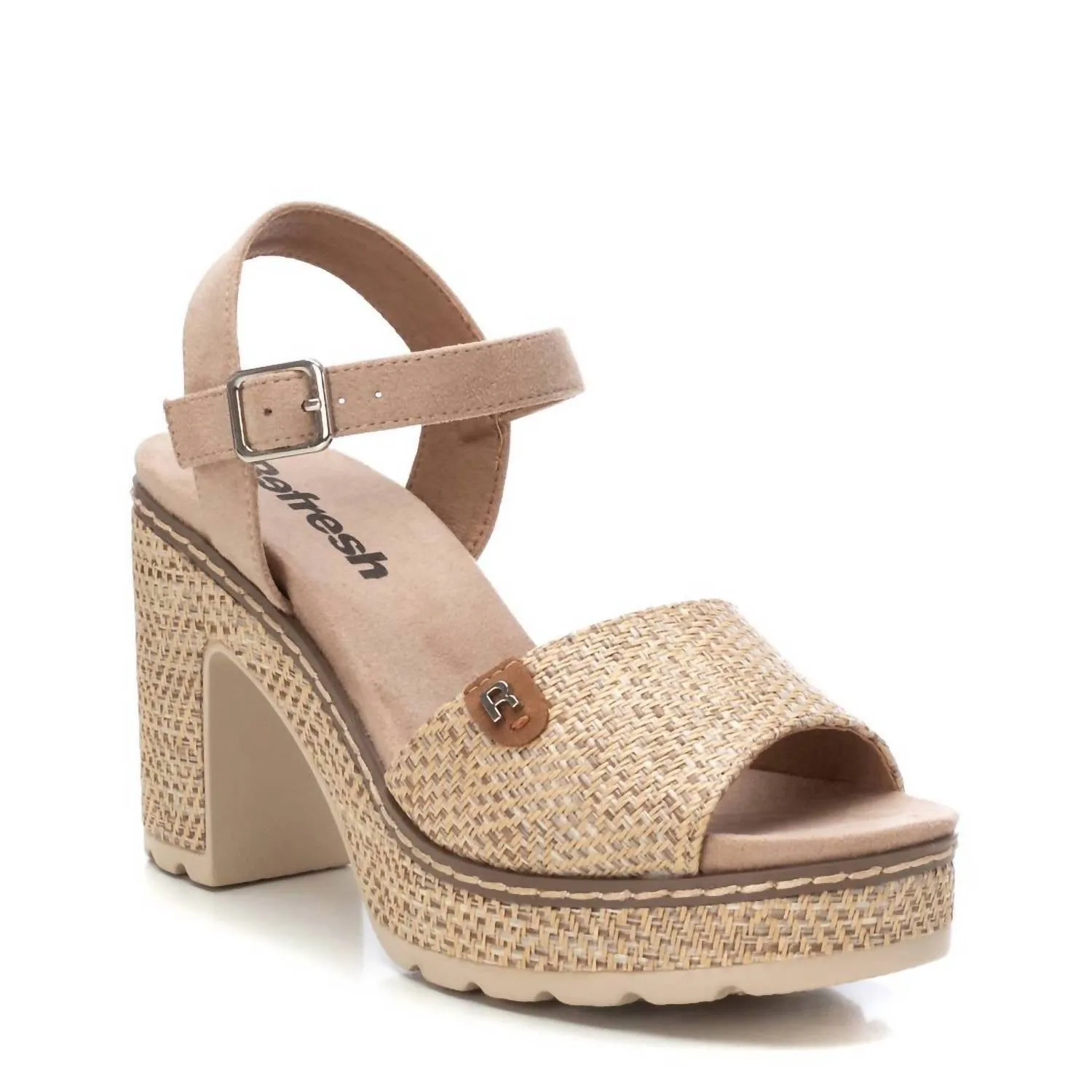 Women's Heeled Sandals In Taupe