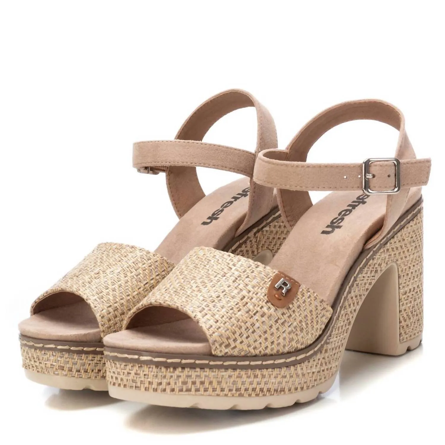 Women's Heeled Sandals In Taupe
