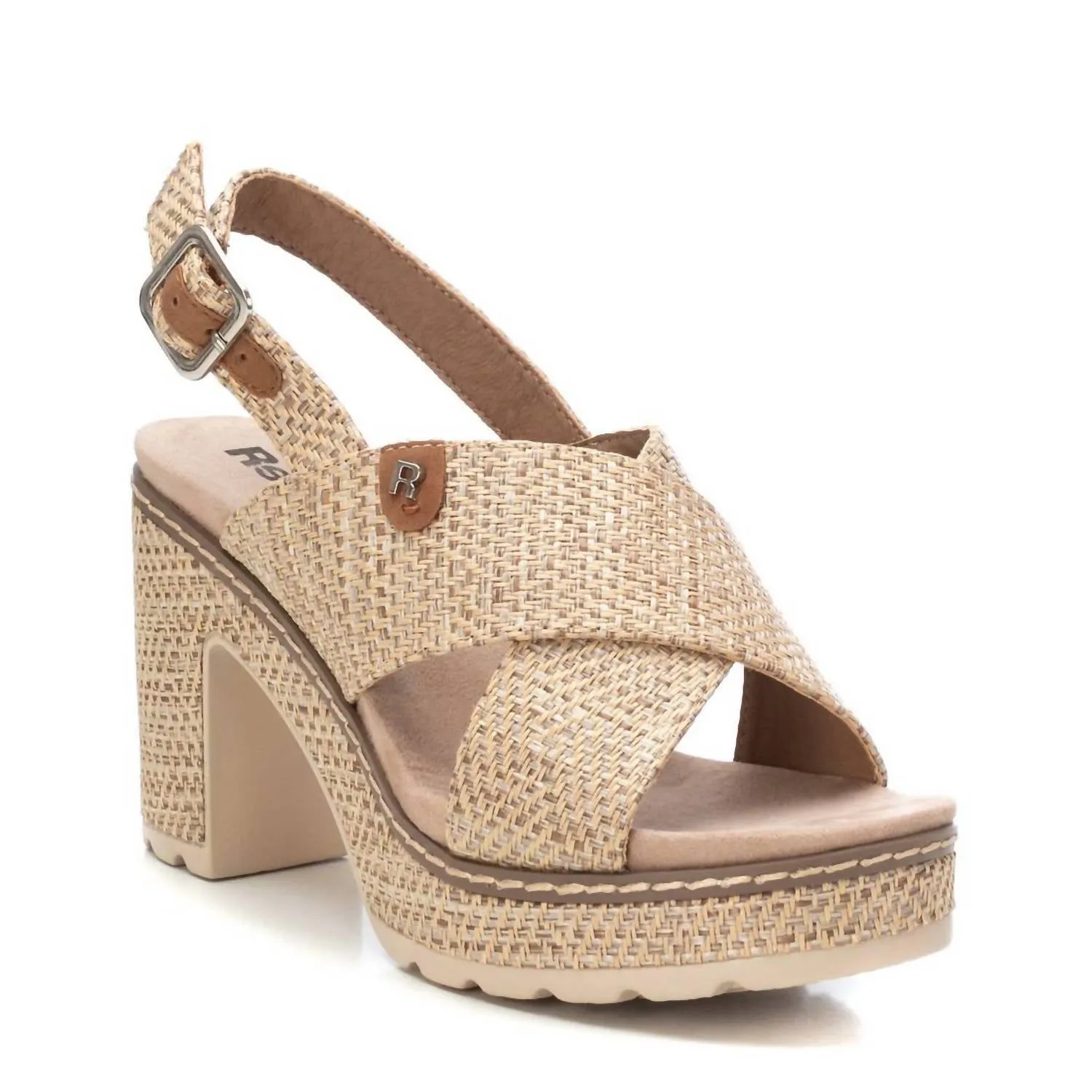 Women's Heeled Sandals In Taupe