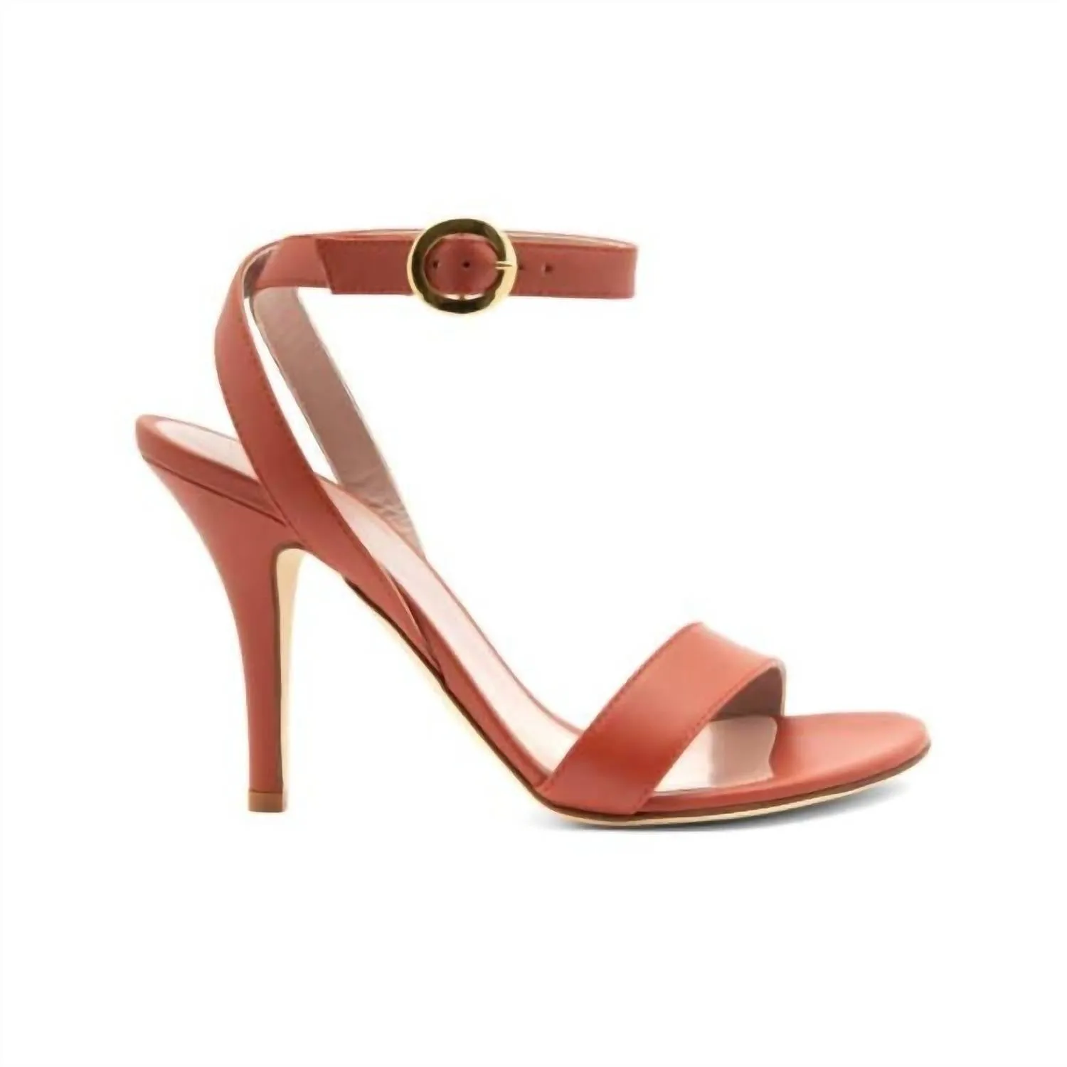 Women's Helena Calfskin Sandals In Brick