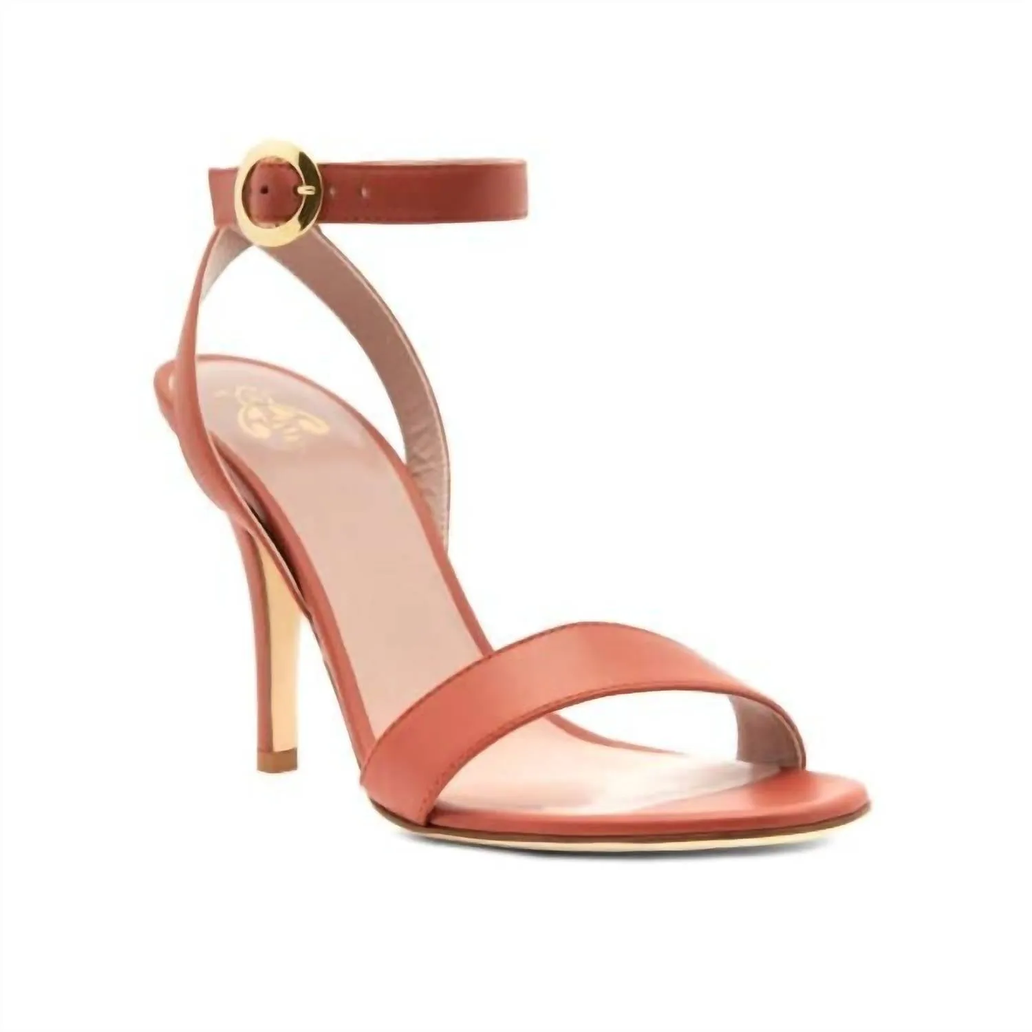 Women's Helena Calfskin Sandals In Brick