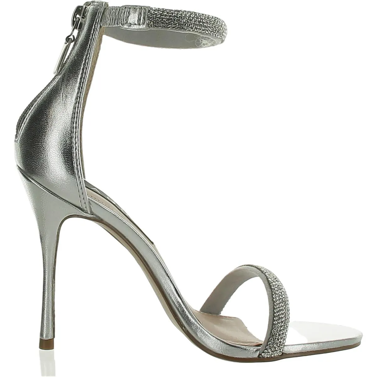 Womens Leather Zipper Heels