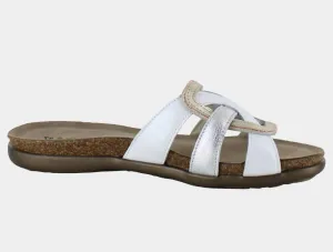 Women's Liv Sandal In White Silver Gold Rose Gold
